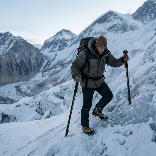 Naturecomfort Adjustable Trekking Poles with Compass -Pair